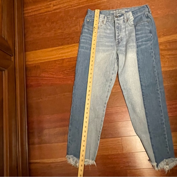 American Eagle Outfitters Two-Tone Ankle Jeans - Picture 8 of 9